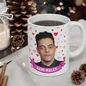 Rami Malek , 11oz and 15oz Coffee/Tea , Rami Malek Ceramic Mug, Cool Funny Rami Malek  #242