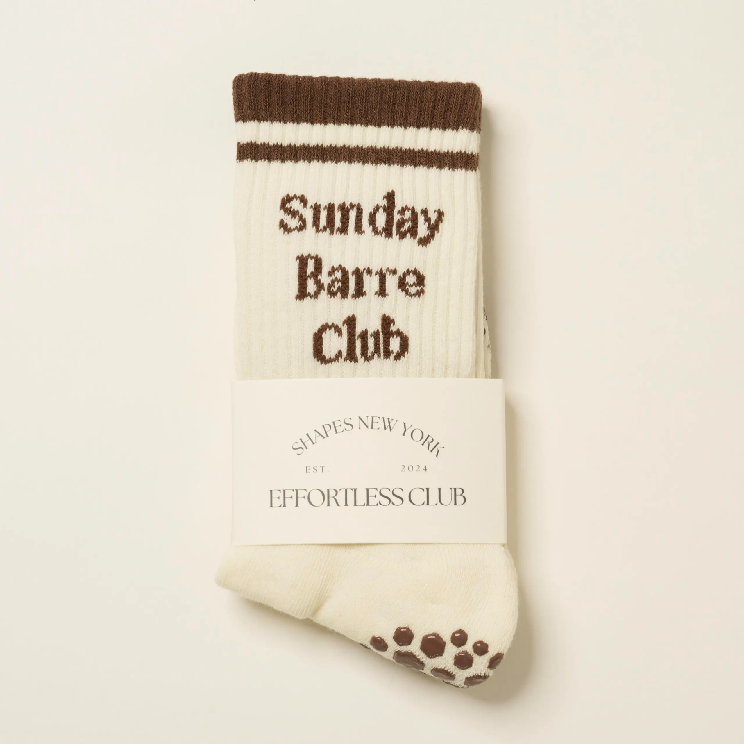 Shapes Studio effortless club Crew Calf Grip Socks, Cutest Fruits Pilates Socks, Non-Slip Socks, Barre Yoga Fitness, Cherry Printed