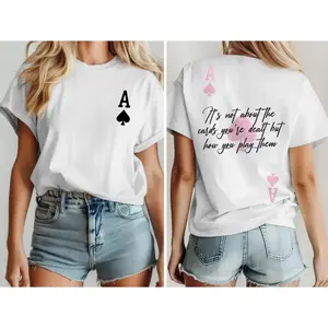 Ace of Spades Printed Shirt, Motivational Quote Sweatshirt, Motivational Quote Hoodie, Positive Shirt, Women's Mental Health Shirt