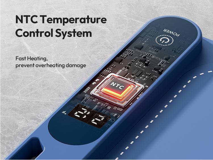 Gaiatop Fast-Heating Silicone Warming Mat - 7-Level Temp, 8-Hour Timer, Includes Heat Insulating Pad, Portable Blue Food Warmer for Parties, Home Gatherings Coasters Tableware Coasters Tableware Stainless Steel Travel