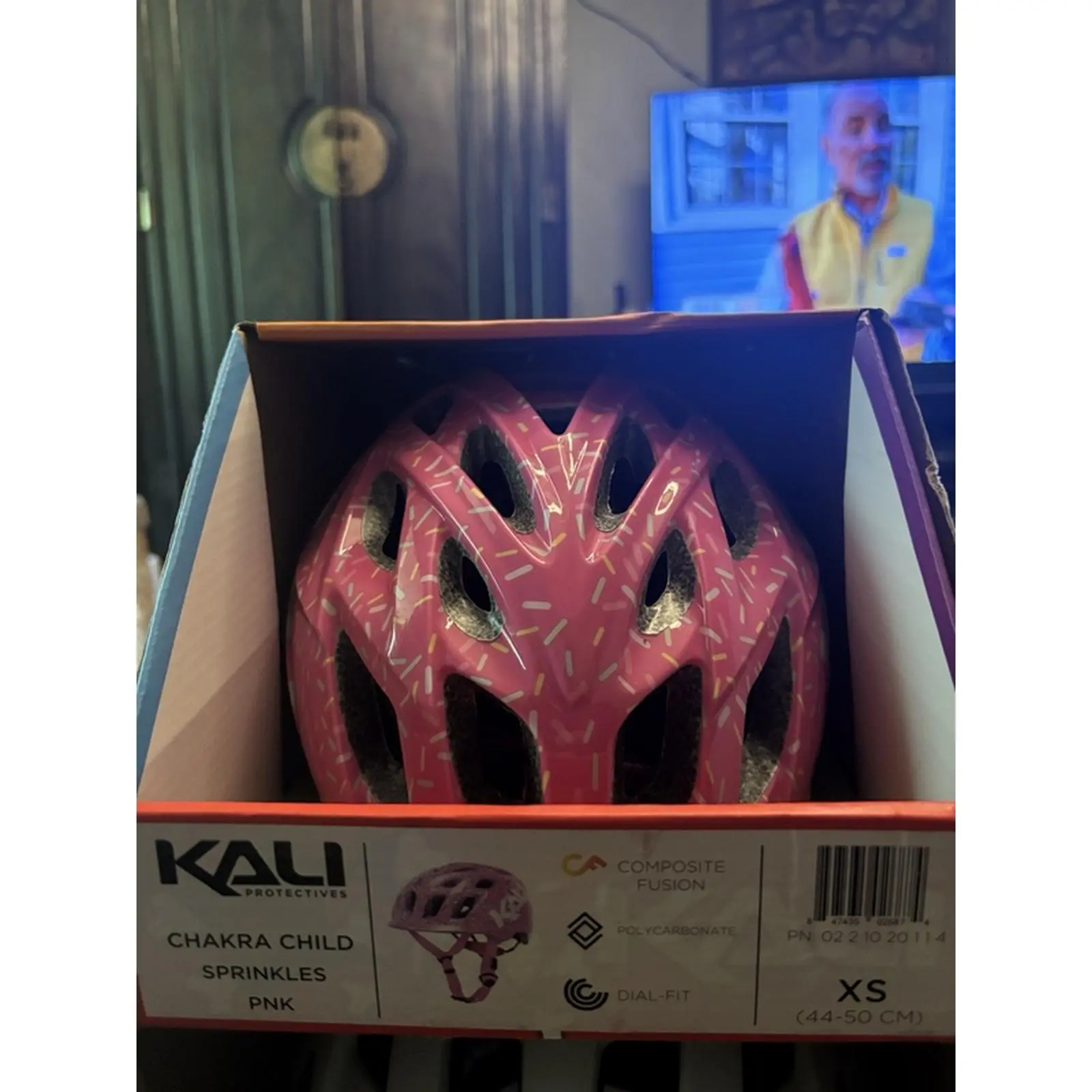 Kali  Chakra Child Sprinkles Pink Helmet 47cm-50cm Multicolor MIPS Technology Adjustable Fit for Kids Urban Style