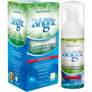 Aligner & Retainer Cleaner Foam Bright, Teeth Whitening Foam, Great for Invisalign, Candid, Byte, Night Guard, Mouth Guard, Dentures, Whitener, Toothpaste & Braces Cleaner, Peroxide Free