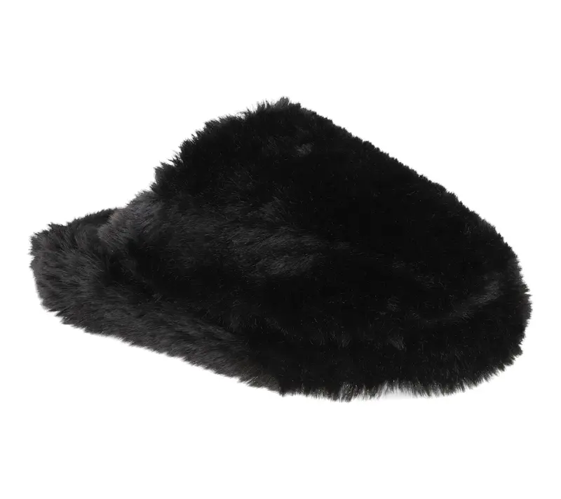 MIA Faux Fur Mule Slippers - Sled