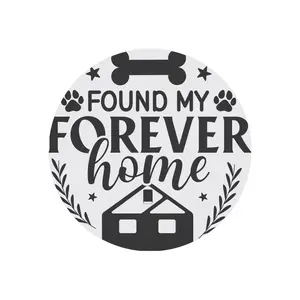 Found My Forever Home Round Magnet