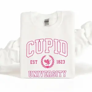 Cupid University Sweatshirt – Cute Valentine’s Day Crewneck