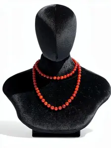 Long RED Agate Necklace