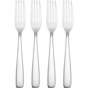 Household daily necessities Hampton Forge Silverware Set, Austin Dinner Forks, Set Of 4, Service For 4, 18/0 Stainless Steel, Dishwasher Safe, Flatware Utensils, Cutlery Sets, Stainless Steel, Home and Kitchen (Silver, 4 Piece)