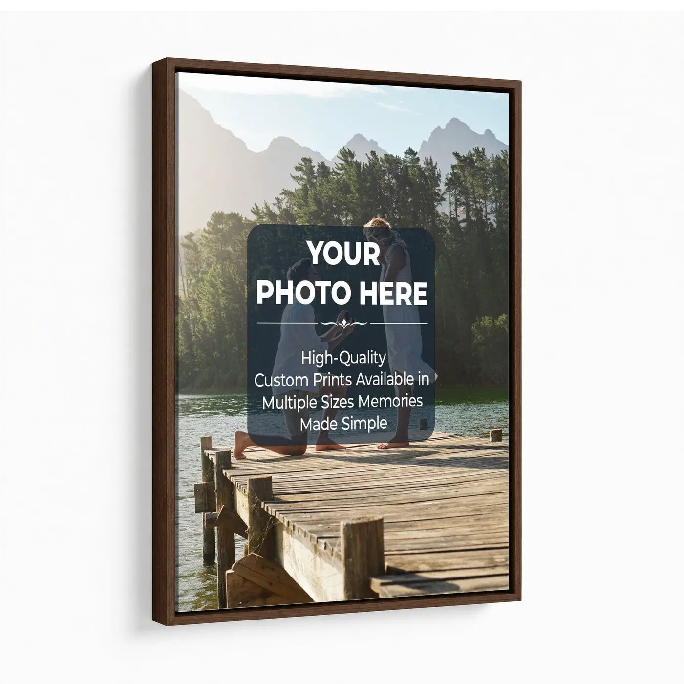 Framed Custom Canvas Wall Art – Personalized Photo Print,