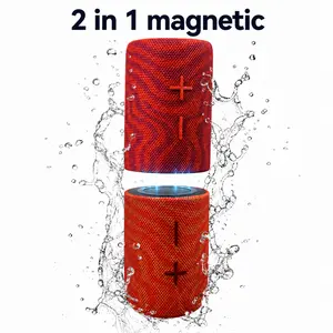 20W Wireless Speaker with Dual 10W Drivers, Portable Bluetooth Split Speaker - Magnetic 2-in-1 Speaker, IPX5 Water Resistant, 12H Playtime, TWS Pairing, BT5.3, Stereo Subwoofer for Home Party, Outdoor Beach