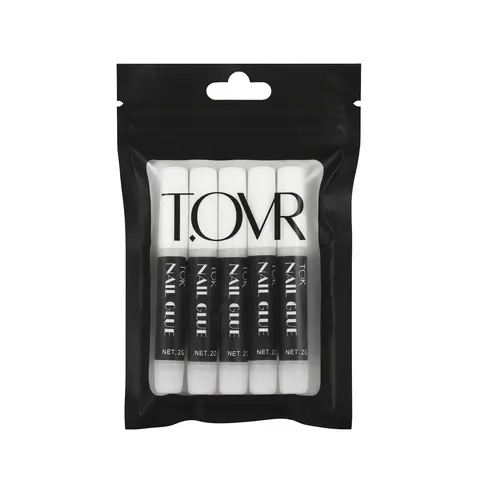 TAKE OVER NAIL & LASH SUPPLIES 5-Pack Multi-Pack Nail Glue Bulk - 20g Bottle, DIY Beauty & Personal Care Accessory