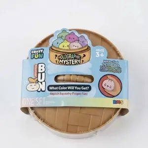 Viral Holographic Squishy Dumpling Stress Relief Fidget Toy expressive big