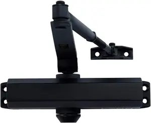 CLG HARDWARE DC6003 Medium Duty Commercial Door Closer - Surface Mounted, Automatic Door Closer, Cast Aluminum,UL 3 Hour Fire Rated, Size 3 for Residential & Light Commercial Doors - US19 Matte Black