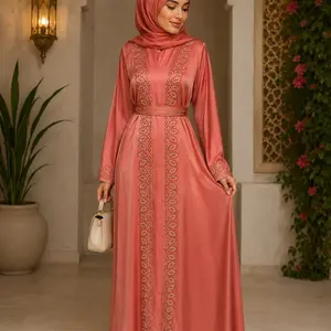 #37 Dubai luxury 1-piece abaya with matching hijab