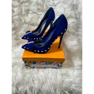 Shoe Republic LA - Blue Pump with silver  studs Original price $125 sale price $45 size 8.5