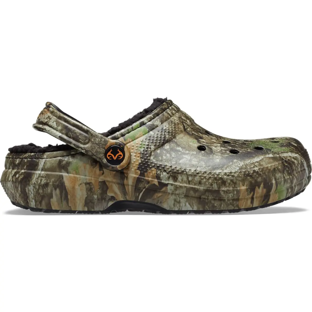 Crocs Adult Classic Realtree APX Camo Lined Clogs, Fuzzy Slippers
