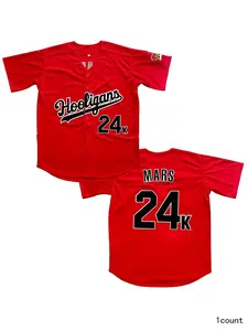 Professional Hooligans 'Mars' 24K Baseball Jersey Men Embroidery Festival Shirts Gift Party - Ready to Ship