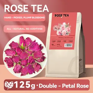 125g Premium Dried Rose Buds Tea,Whole Flower Herbal Tea,Naturally Caffeine-Free, Fragrant & Relaxing,Perfect for Brewing, Beauty Care & Gifts