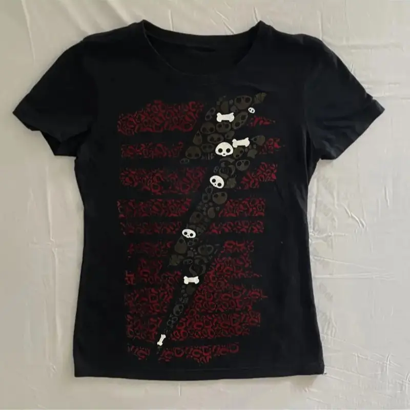 Trashy Y2k 2000s Tops Summer Clothes Women 2024 Graphic T Shirts Anime Girl Harajuku Aesthetic Clothing 90s Vintage Clothes Kpop