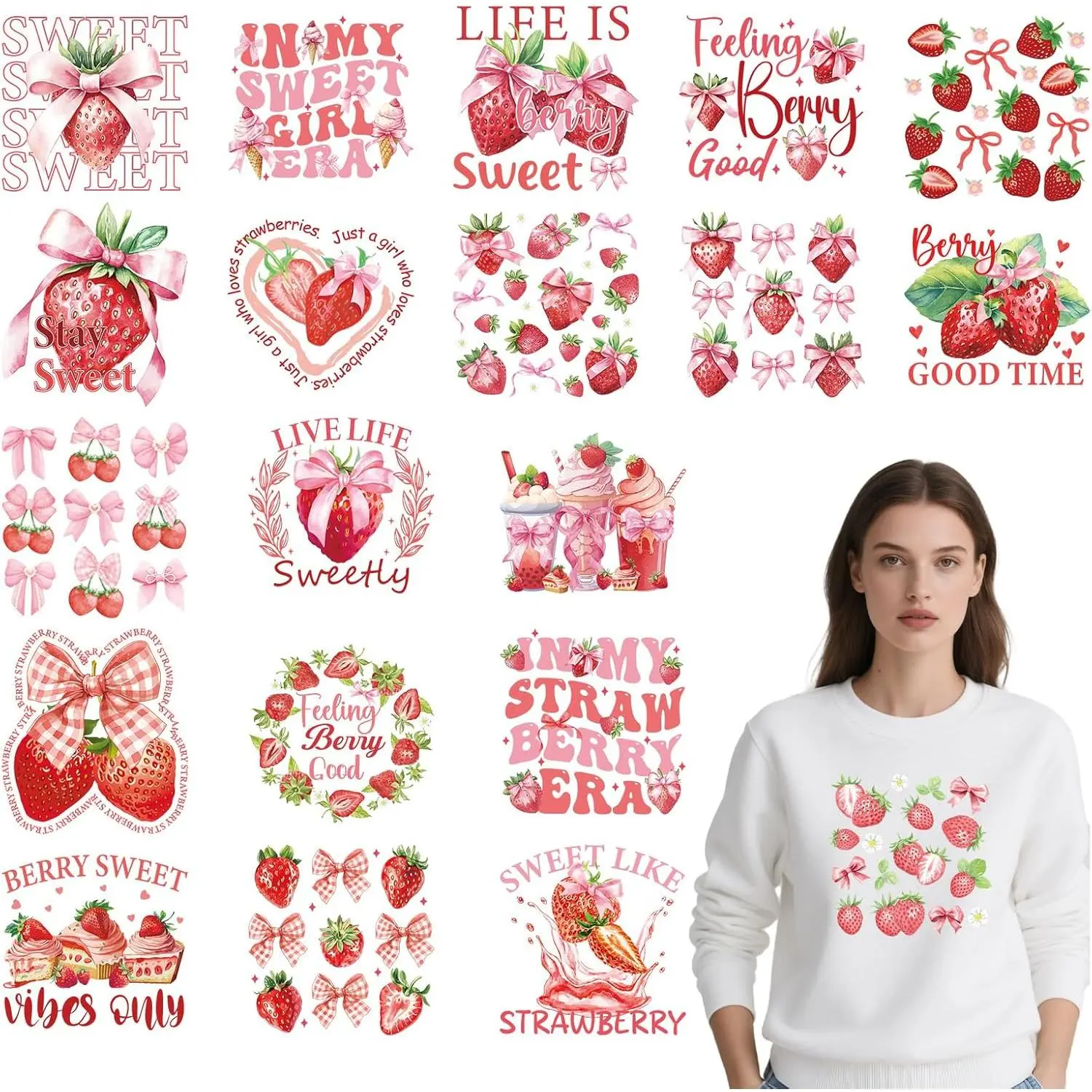 20pcs strawberry