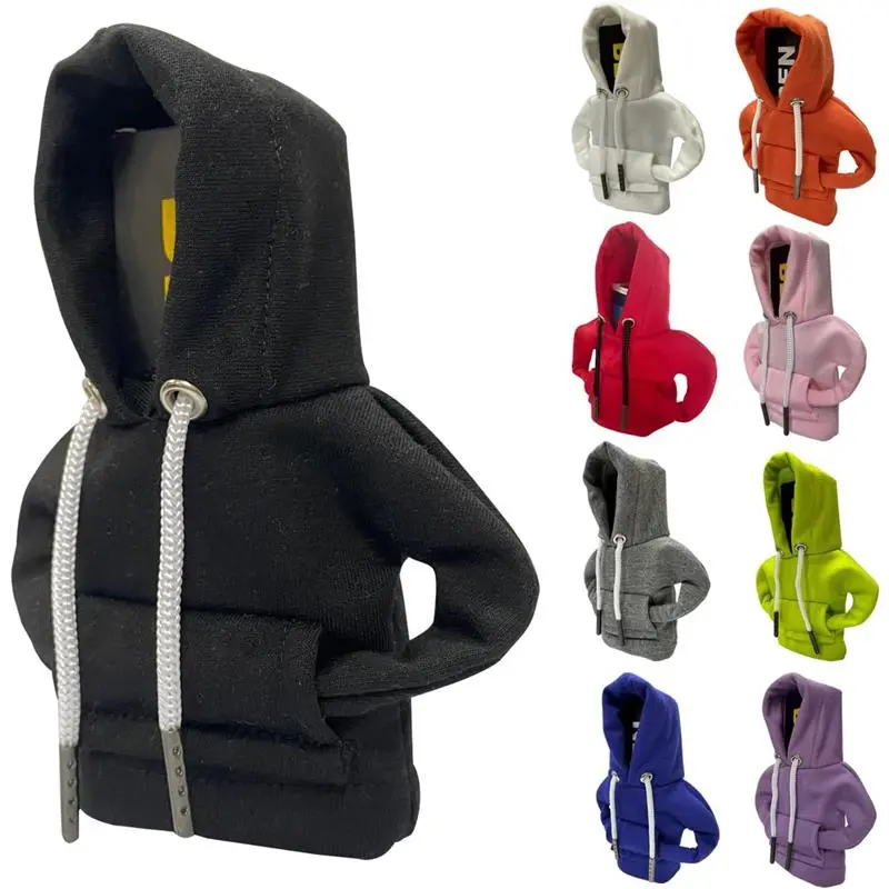 Halloween Gift 2 Pcs Car Gear Shift Knob Hoodie, Winter Warm Universal Fit Shift Knob Cover, Automotive Interior Decoration Car Accessories