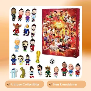 2026 North American Christmas Countdown Calendar Blind Box—An Exclusive Surprise for Football Enthusiasts, Featuring Fun Sports-Themed Keychains.
