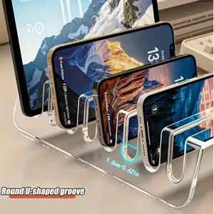 Phone Storage Rack, Tablet Organizer Box, Practical Display Stand, Multi-Device iPad Holder, Electronic Storage Box, Desktop Charging Shelf