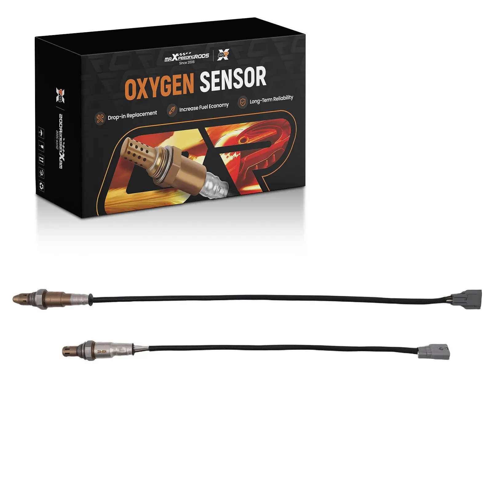 Upstream & Downstream O2 Oxygen Sensor compatible For Nissan Sentra 2013-2018 L4 1.8L Black