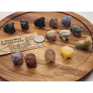 Carving - Mini Pigs - Multiple Stone Options - 32mm/1.3"