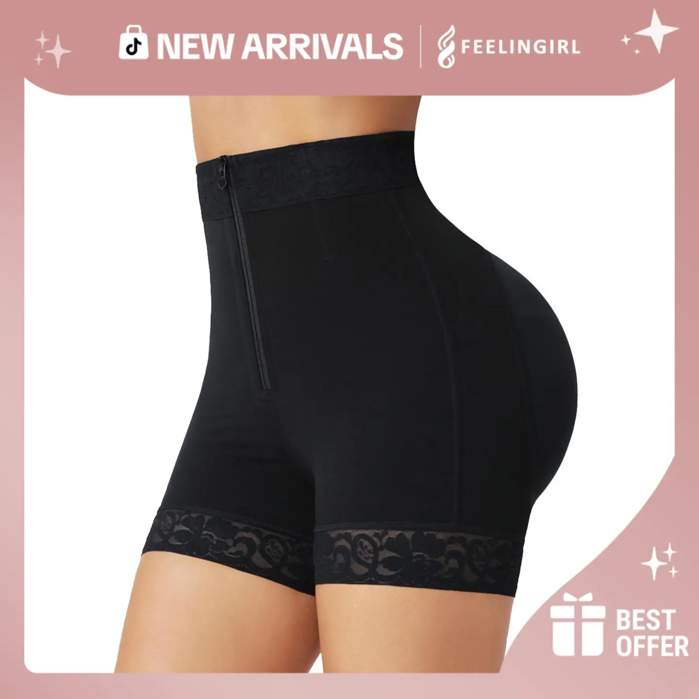 FeelinGirl High Waisted body short Shapewear Womens Fajas Colombianas Shapewear Shorts Womenswear Underwear Lady Comfort