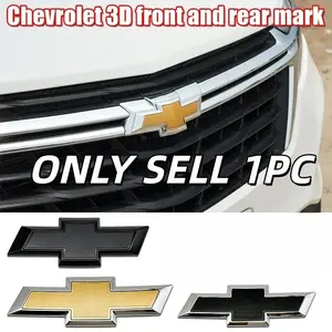 Car Front Hood Emblem and Rear Trunk Sticker, Compatible with Silvado, Classic Cruze, Malibu Xl, Spark, Captiva, Aveo, Cruze