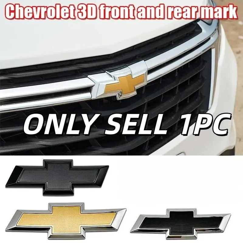 Car Front Hood Emblem and Rear Trunk Sticker, Car Stickers, Automotive Decals, Car Vehicle Decoration, Automotive Vehicle Accessory, Compatible with Silvado, Classic Cruze, Malibu Xl, Spark, Captiva, Aveo, Cruze