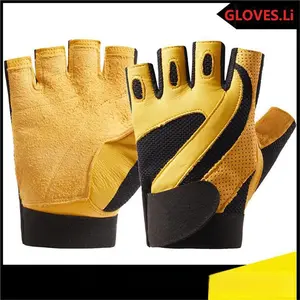 Men's Half-Finger Gym Gloves, Outdoor Sports Anti-Slip Breathable Durable Cycling Training Protective Weightlifting Palm Guard
