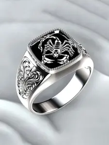 Women's Scorpion Design Ring, Electroplated Animal Element Jewelry, Fashionable Daily Wear Accessory, Unique Style Statement