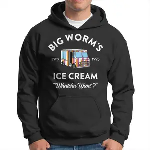 Ice Cream Truck Vintage Big Worm's Ice Cream Whatchu Want Hoodie,shirts for lovers, men's and women's shirts, essential hoodies