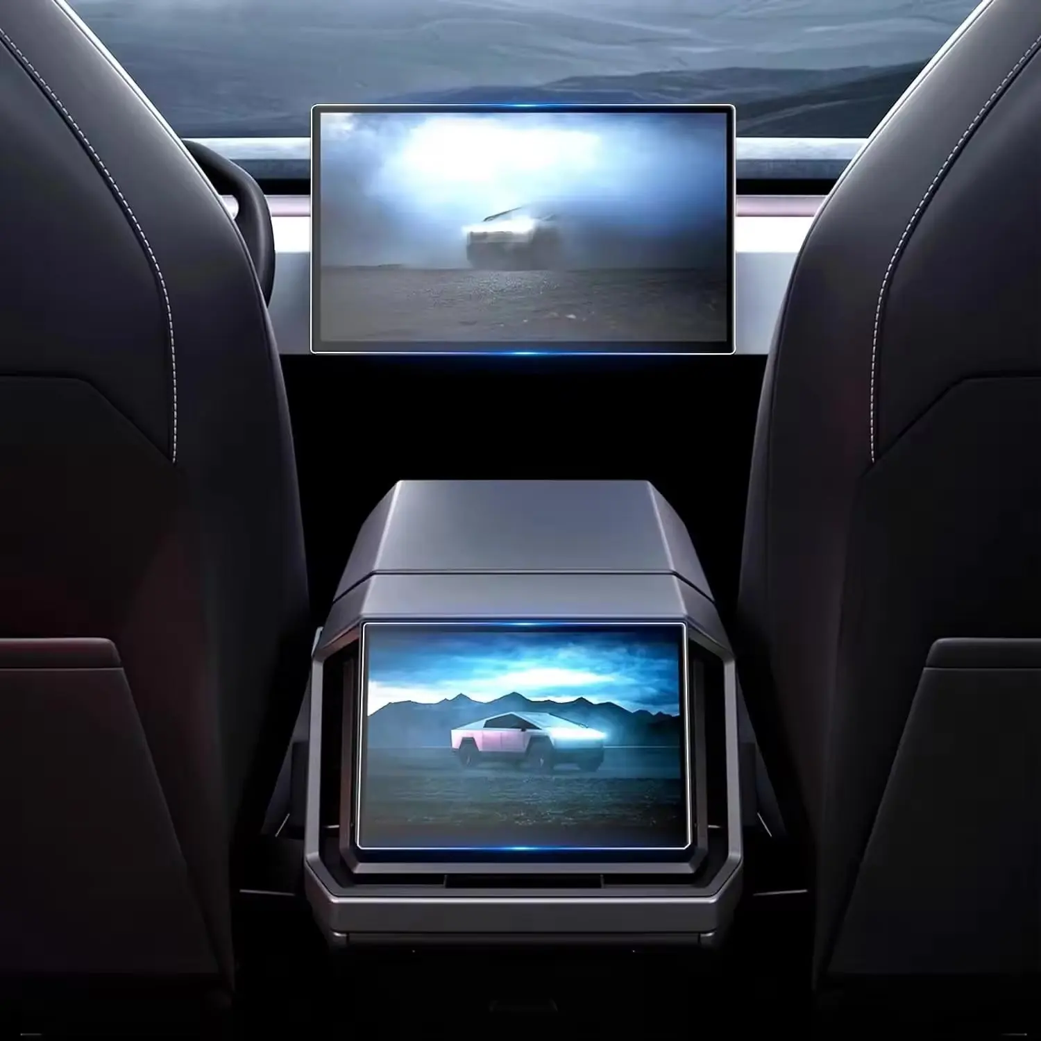 Tesla Cybertruck Screen Protector (9H) Glass Anti-scratch (Front and Rear)
