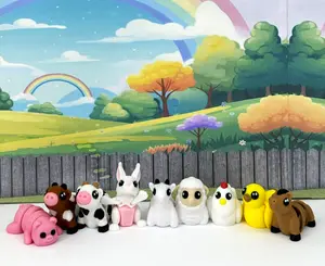 10pcs 3D Printed Mini Animals Articulated Mini Farm Animal Fidget Toy, Colorful Tiny Animal Toy, Executive Desk Toy, Home Decor Fidget Toys