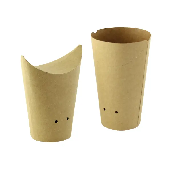 Packnwood Closable Perforated Kraft Snack Cup 10 oz 2.36 x 5.5 in.