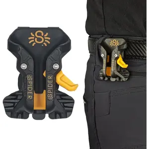 Spider Pro Tool Holster - Upgraded, Self Locking, Quick Draw Universal Tool Holder with Ambidextrous Thumb Lock - Clips onto Any Belt