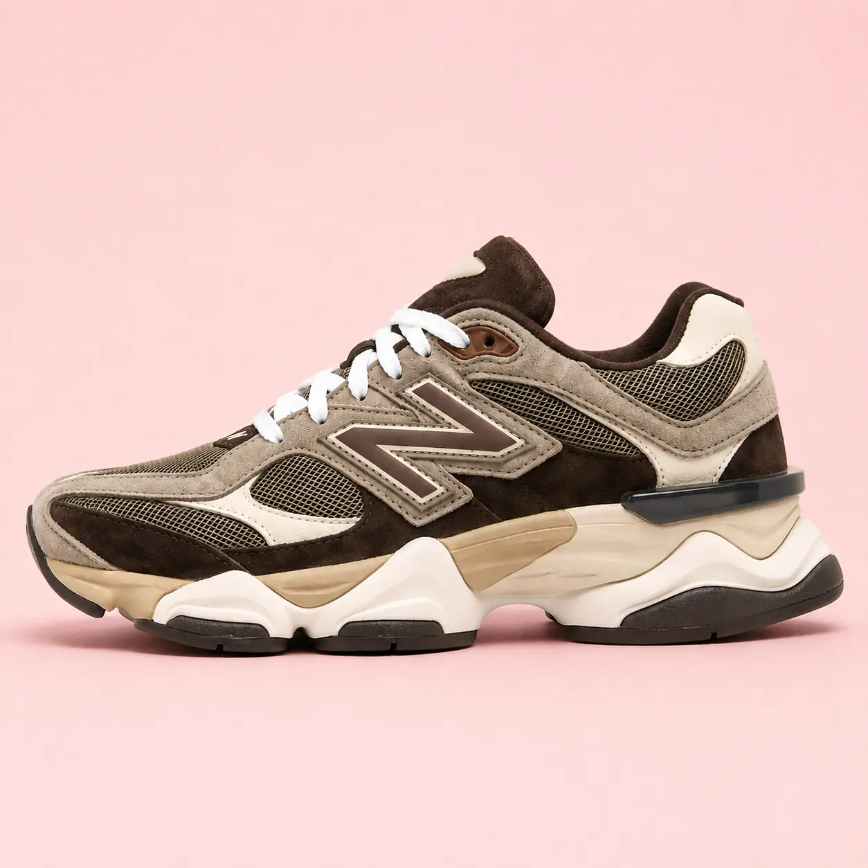 New Balance 9060 Thunder Brown Black Coffee Women's Fashion Sneaker New