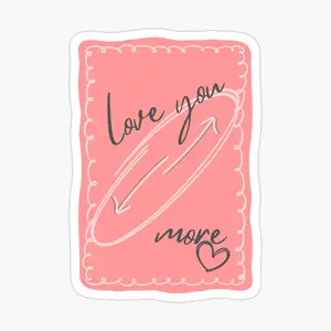 Love You More - Uno Magnet, Funny Uno Magnet, Color Card Magnet, Retro Game Style Fridge Magnet, Fun Family Game Decor, Mini Card Magnet for Kitchen & Locker