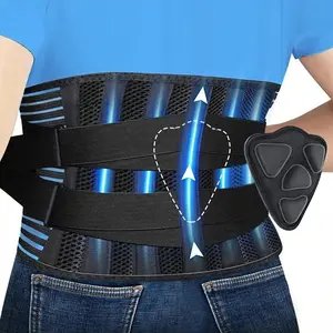 Adjustable Lumbar Support Belt - Breathable Back Brace with Pressure Pad