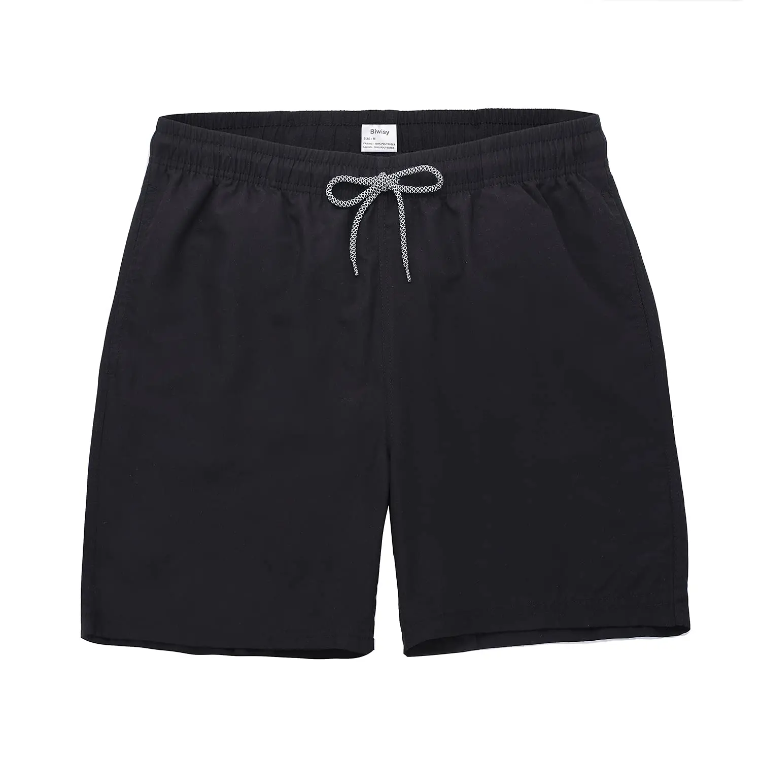 Men's Swim Trunks, 7" Short Coverage Swimwear Shorts with Quick-Dry Keeps You Fresh, Mesh Lining, Pockets, Secure Drawstring Elastic Waist for Pool Vacation