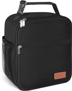 Lunch Box for Men & Women Durable Lunch Bag for Adults Reusable Small Lunchbox Black