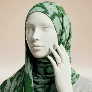 Emerald Forest Printed Modal Hijab