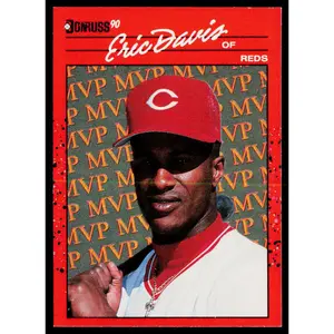Eric Davis 1990 Donruss Bonus MVP's #BC-23 Cincinnati Reds
