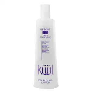 Kuul Rescue Me Deep Treatment ( 10.14 fl oz ) Tratamiento Propundo Con Sin Enjuague - Leave in treatment With Argan Oil - For All Hair Types ( 300 ml )