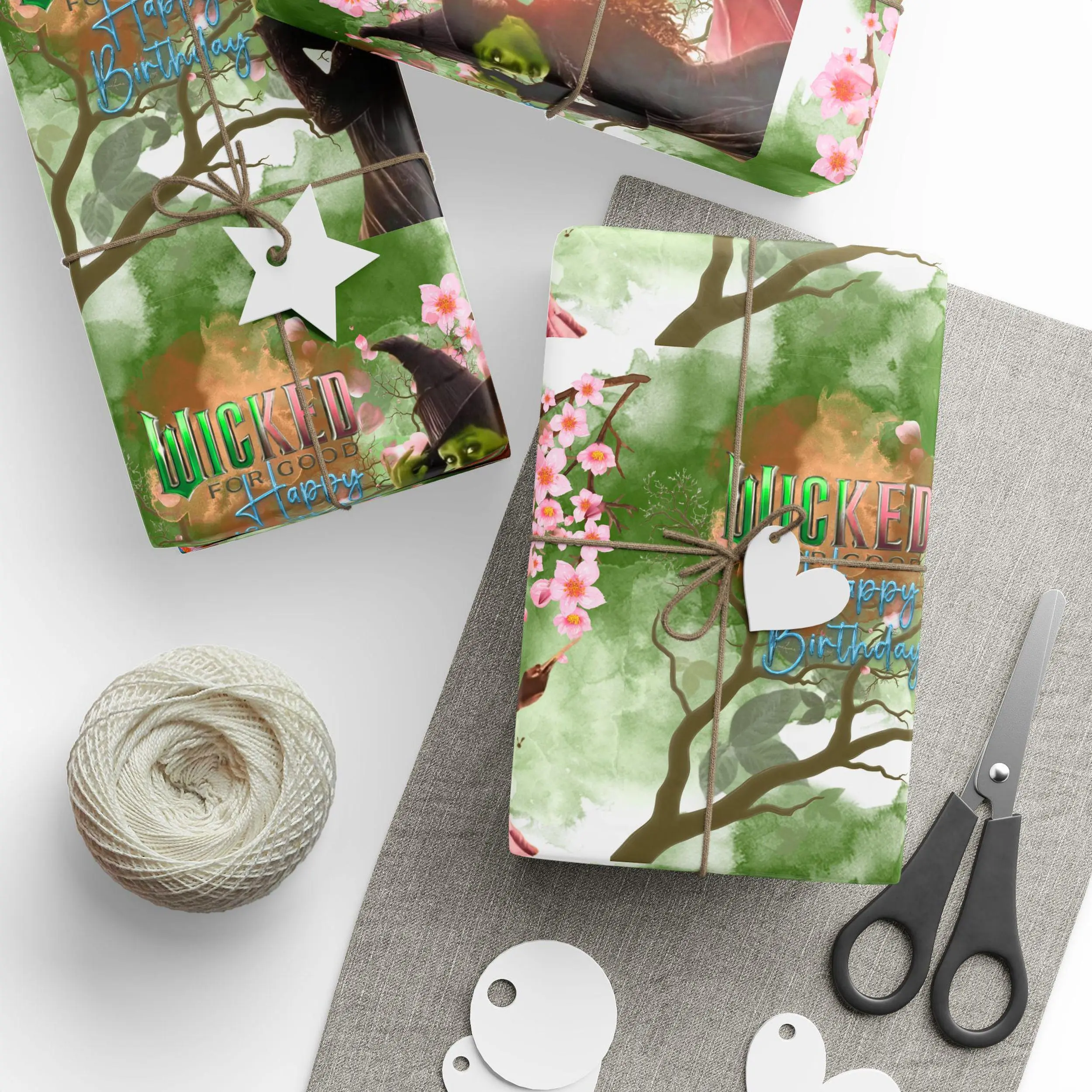 Wicked for Good Gift Wrap, Wizard Of Oz Wicked Wrapping Paper - Perfect for Gift Wrapping for Loved Ones, Party, Holidays & Special Occasions
