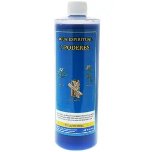 3 Poderes - Agua Espirtual 16oz Bottle Healing Energy Cleansing Water Household Handheld Smoothie