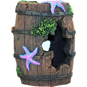 Aquarium Fish  Decorations, Aquarium Hideout House Theme Plastic  Fish Cave Aquarium Castle  Ornaments, Shipwreck Hideouts Fish  Accessories Decor