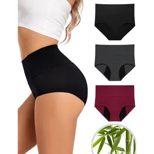 EcoPeriod Underwear for Women Heavy Flow High Waist Postpartum Underwear Menstrual Leakproof Panties
